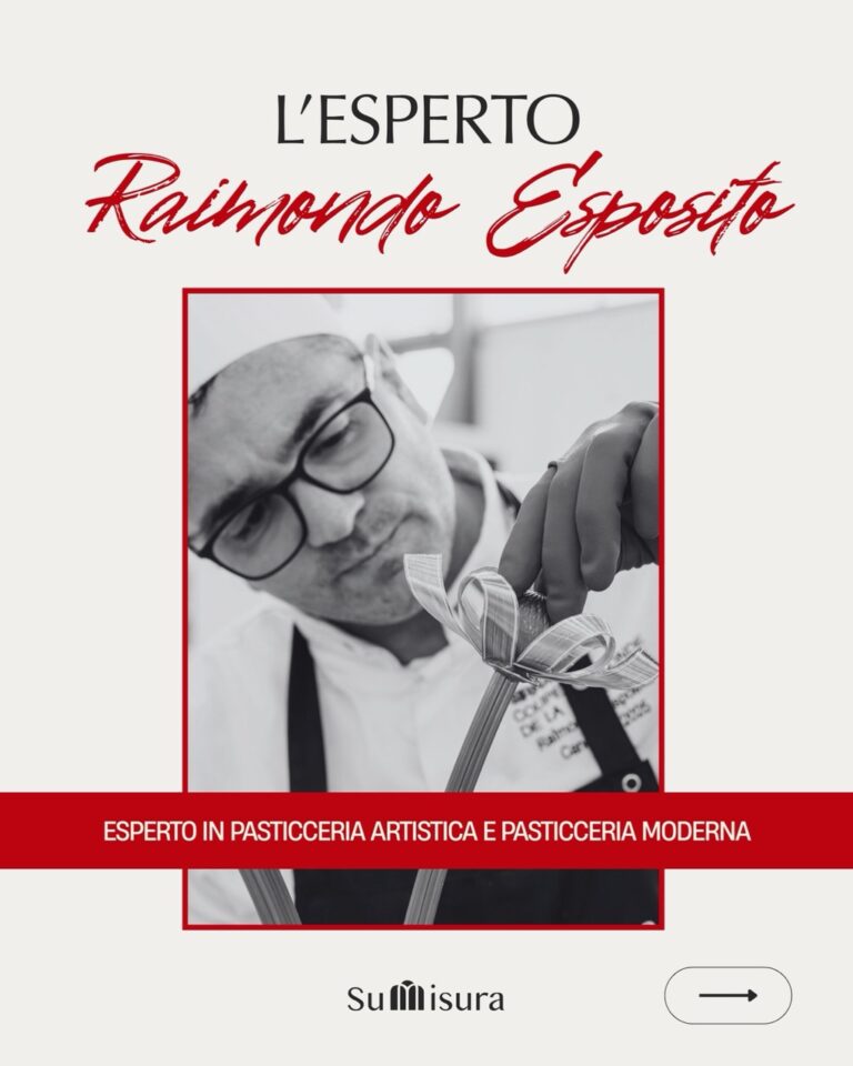 Raimondo Esposito, pasticcere e consulente specializzato in zucchero artistico e sviluppo prodotto